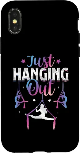 Vista 5 de iPhone 16 Just Hanging Aerialist Aerial Silks Dancer Air Yoga Women Case