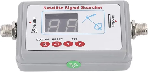 Vista 9 de Diyeeni Medidor de fuerza, buscador satelital de alta sensibilidad, buscador de antena de TV con pantalla, conector LNB a REC, frecuencia