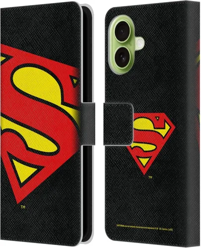 Vista 119 de Head Case Designs Funda de piel con licencia oficial de Superman DC Comics con logotipos negros y rojos compatible con Apple iPhone 11