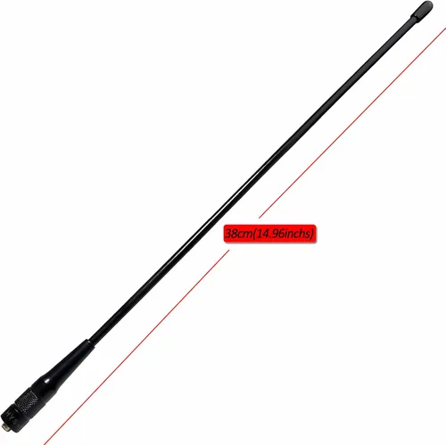 Vista 4 de HYS 20W GMRS Radio bidireccional SMA hembra HT 14.96 pulgadas Antena, 462MHz a 467 MHz UHF, 2.5dBi ganancia, para 460-470Mhz Amateur GMRS Walkie