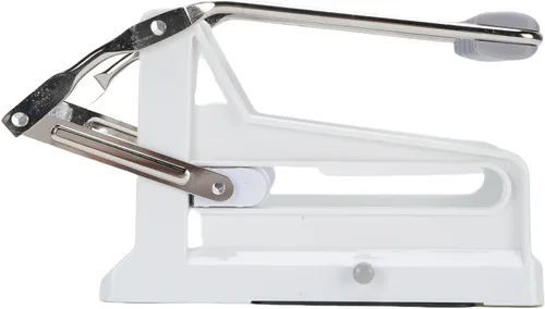 Vista 7 de Cortador de papas francesas de acero inoxidable profesional para patatas y verduras, cortador de patatas con 2 juegos de cuchillas para zanahoria