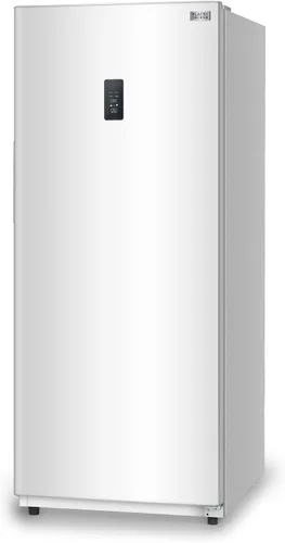 Vista 22 de BLACK+DECKER - Congelador vertical de 8.5 pies cúbicos, congelador de pie con control de temperatura mecánico, congelador vertical con 3 estantes