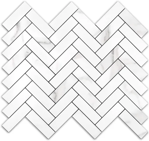 Vista 11 de STICKGOO 10 láminas para salpicaderos de azulejos para despegar y pegar, azulejos de salpicadero de PVC, azulejos de pared autoadhesivos en espiga