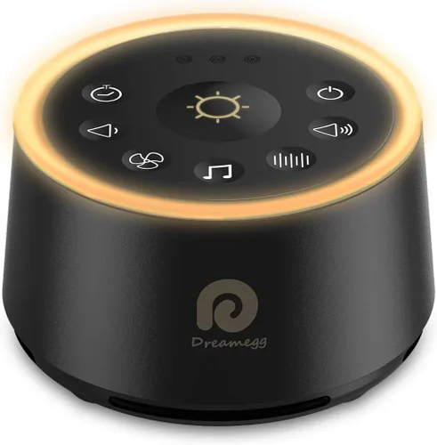 Vista 9 de Dreamegg Máquina de Sonido para Dormir - Máquina de Sonido de Ruido Blanco D1 Nova para Bebé y Adulto con Reloj Despertador, Sonidos Relajantes