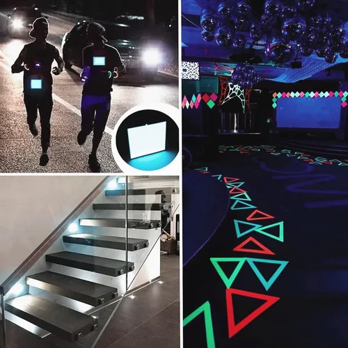 Vista 4 de Panel LED flexible, hoja de panel electroluminiscente, cinta EL cortable suave para máscara de ojos, cosplay, decoración de fiesta, bricolaje