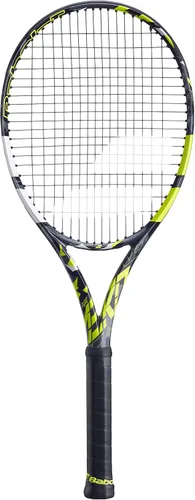 Vista 2 de Babolat Raqueta de tenis Pure Aero Plus ensartada con Syn Gut a tensión de rango medio