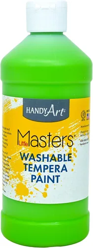 Vista 35 de Handy Art Little Masters - Pintura lavable, 16 onzas, color negro Bright & Mixable, High Opacity, Washable Colors for Classroom, Students, Kids