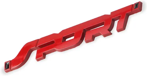 Vista 8 de Adhesivo deportivo de metal para automóvil, emblemas deportivos de automóvil, 3D premium para guardabarros laterales de automóvil, emblema