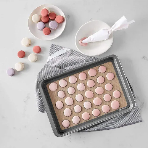 Vista 4 de Estera de silicona para hornear antiadherente Horno Hoja Macaron Cake Cookie Baking Mold Mat