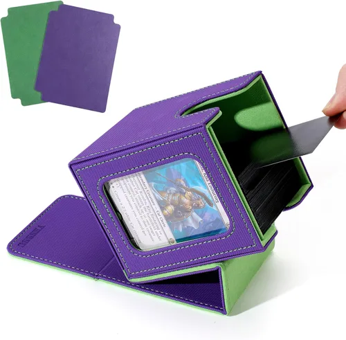 Vista 31 de Venssu Angel Themed MTG Deck Box with Commander Display (White and Grey)