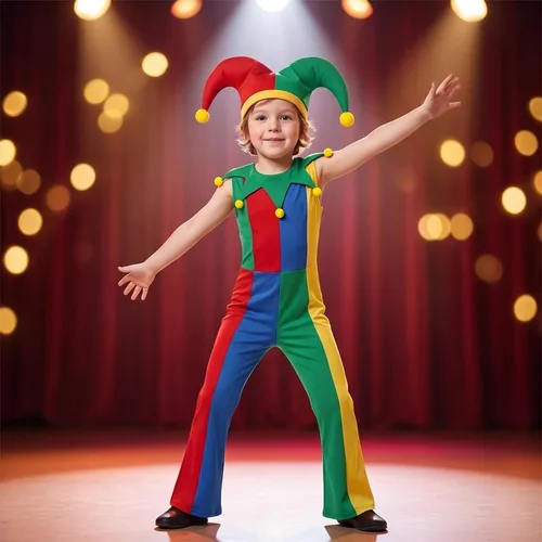 Vista 7 de Halloween Clown Fool Costume, style to 2, Kids 120