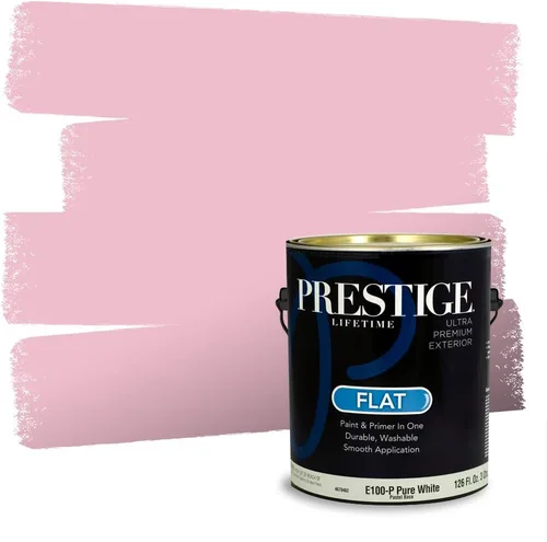 Vista 218 de Prestige Paints Pintura exterior e imprimación en uno, 1 galón, plano, coincidencia comparable de Valspar* Amber Rose*
