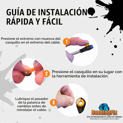 Vista 5 de Juego de reparación de cable de cambio de transmisión Bushing Fix NI1KIT