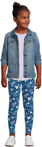 Vista 4 de Lands' End Leggings novedosos de algodón resistente para niñas
