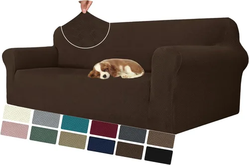 Vista 67 de MAXIJIN Funda elástica para silla con brazos, 1 pieza para sofá o silla de estar, funda antideslizante (31-46 pulgadas), protector de muebles que se