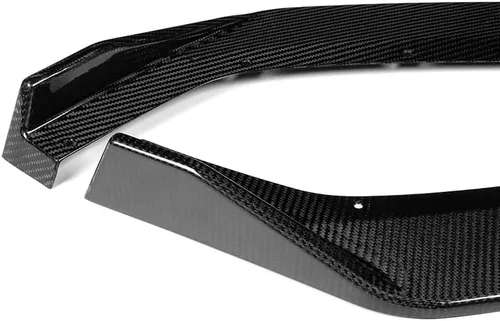 Vista 2 de EPARTS - Juego de 3 piezas de fibra de carbono estilo 5VM para parachoques delantero, divisor de labios, protección compatible con Chevrolet