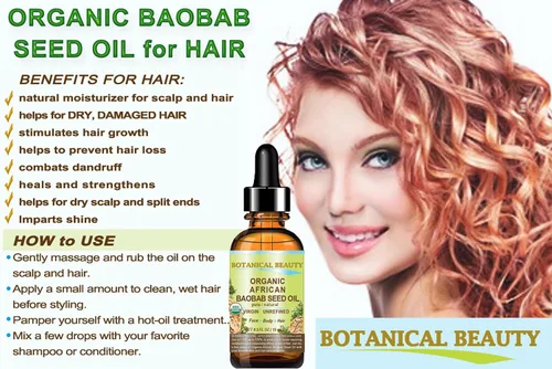 Vista 6 de Botanical Beauty Aceite de semilla de BAOBAB orgánico 100% puro y natural refinado aceite portador prensado en frío 0.5 fl oz 0.5 fl oz para cara