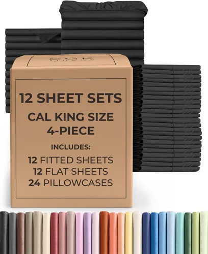 Vista 139 de Pack of 2, Twin Size 3 Piece Sheet Set - Breathable & Cooling - White
