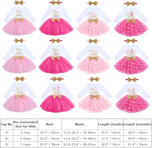 Vista 7 de ODASDO Juego de ropa de 2 piezas para bebés y niñas pequeñas de manga larga tutú con lazo para la cabeza
