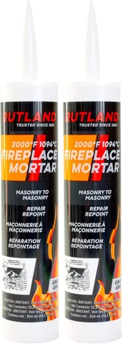 Vista 6 de Rutland cartucho de mortero para chimenea, de 10,3 oz. y color gris