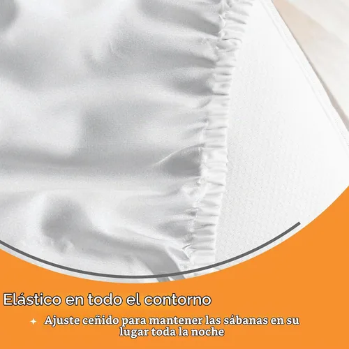 Vista 4 de Sleep Mantra Protector de colchón de rizo impermeable, transpirable, sin