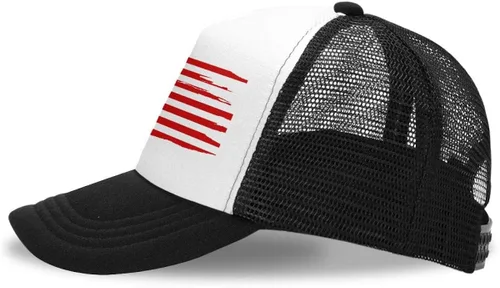 Vista 3 de OASCUVER Gorra de béisbol para niños con bandera americana de EE. UU.