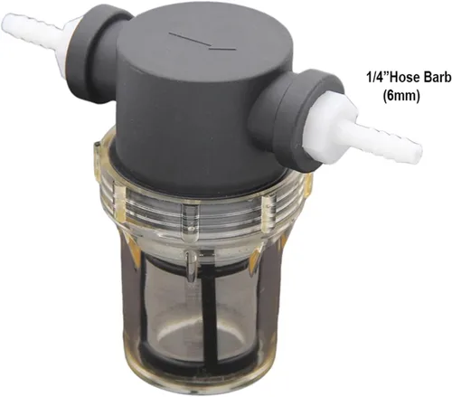 Vista 7 de Inline Filter For Home Brewing 150 Micron 100 Mesh Water & Beer Filtering joyful(C 6mm Hose Barb)