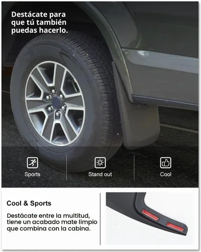 Vista 5 de Kiwi Master Aletas de barro sin taladro para Ford F-150 2015-2020