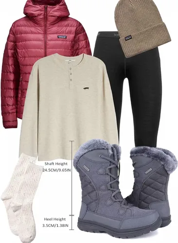 Vista 6 de Botas de nieve impermeables para mujer
