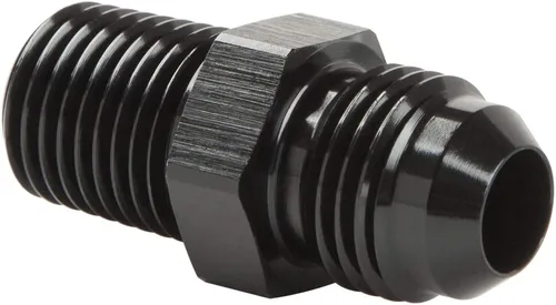 Vista 39 de 3AN macho Flare a 1/4 NPT tubo macho 90 grados codo adaptador unión aluminio negro