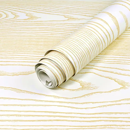 Vista 14 de Yun-aeon Papel de Contacto de Madera Natural Gris Madera Papel Tapiz Despegar y Pegar 17.3" x 80" Autoadhesivo Removible Vintage Imitación Madera