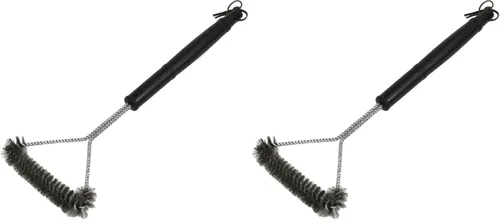 Vista 7 de Chef Craft Select - Cepillo para parrilla de barbacoa, 18 pulgadas, acero inoxidable/negro