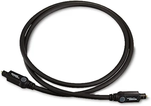 Vista 5 de Amazon Basics Toslink - Cable de audio óptico digital, multicanal, para sistema de audio, barra de sonido, cine en casa, conectores chapados en oro