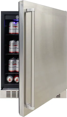 Vista 13 de BRAMA Refrigerador exterior integrado o independiente con descongelación automática, pantalla LED y panel de control