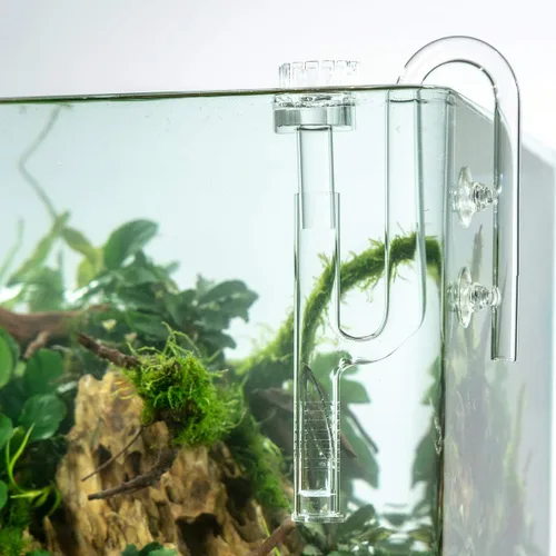 Vista 7 de FZONE Juego de tubos de lirio de vidrio acuático con entrada de lirio y salida de lirio para filtro de acuario, tubo de 1/2 pulgadas (12/0.630 in)