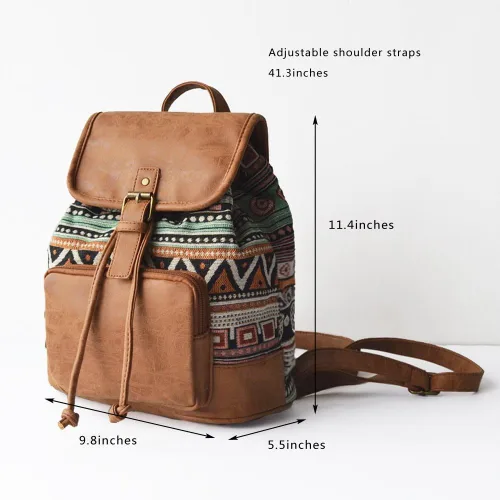 Vista 2 de Lily Queen Mochila pequeña ligera para mujeres y adolescentes, colorida