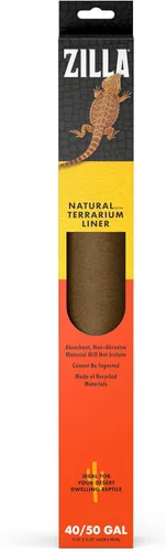 Vista 11 de Zilla, Sustrato para terrario para reptiles, forro del suelo, color marrón, 10G, 9.75" x 19.75