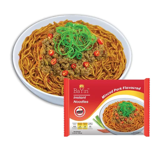 Vista 8 de Bayin - Fideos instantáneos - no fritos - secos 3.53oz (100g) (5, sabor a pollo y coco)