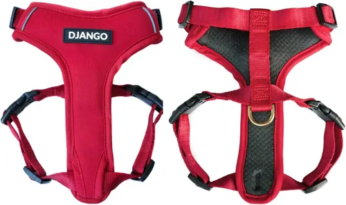 Vista 13 de DJANGO Arnés para perro Adventure - Acolchado y ajustable - Negro, pequeño