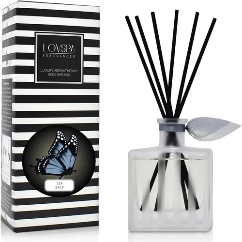 Vista 48 de Juego de difusor de varillas y varillas perfumadas de aloe y lino, lino limpio, flores blancas, cítricos y aloe húmedo, difusor de aroma fresco