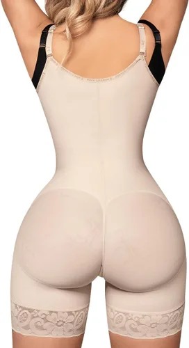 Vista 3 de Forma Tu Cuerpo, Faja Colombiana, body corto, control de abdomen y levantamiento de glúteos. Definición de cintura, Colombiano