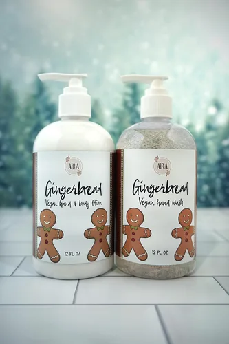 Vista 4 de Aira Loción hidratante para manos totalmente natural, loción vegana de manos para hombres y mujeres, cuidado de la piel de lujo para baño, regalo