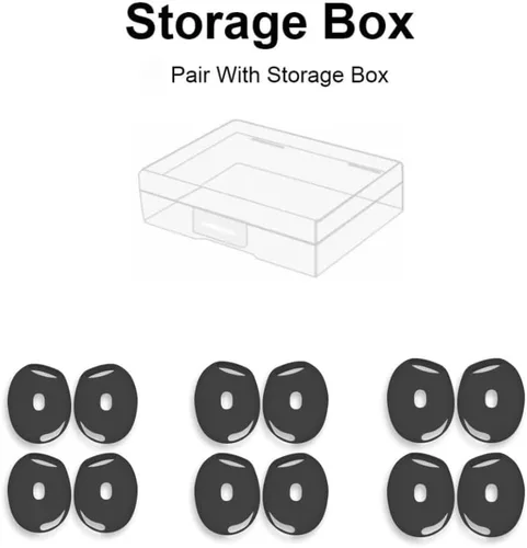 Vista 4 de 6 pares de fundas para los oídos para AirPods 4, antideslizantes, accesorios deportivos ultra finos de silicona suave para auriculares compatibles