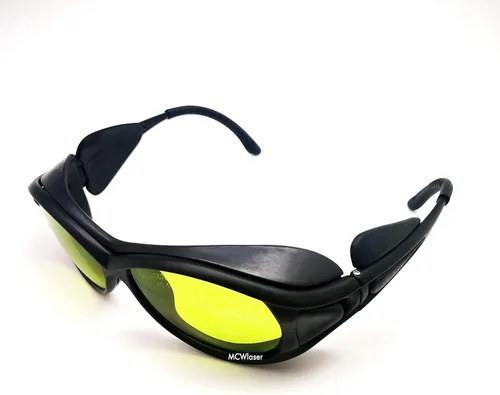 Vista 2 de MCWlaser Gafas de seguridad láser para 190-440 y 780-900nm, 900-1100nm, 10600nm típico para 355nm 405nm 808nm 980nm 1064nm 10600nm EP-17 estilo 2