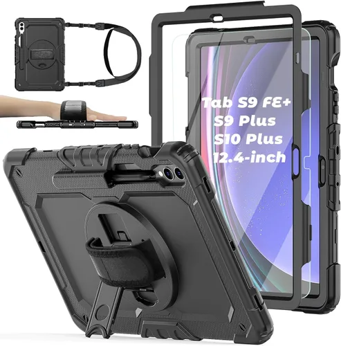 Vista 11 de Funda para Samsung Galaxy Tab S8/S7 de 11 pulgadas 5G Funda para Tableta 2022/2020, [con Protector de Pantalla de Vidrio Templado], Soporte
