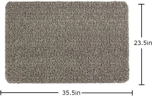 Vista 3 de Clean Machine 10376913 Astroturf Felpudo Atrapador de Suciedad, 23.5" x 35.5", Flair Earth Taupe