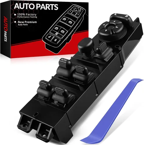 Vista 8 de Interruptor de ventana principal para Lincoln Town Car 2003 2004 2005 2006 2007 2008 Interruptor de control lateral del conductor OE# 5W1Z14529BA