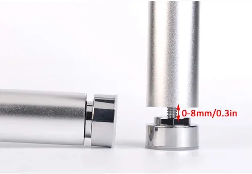Vista 3 de Patas ajustables para cama de muebles, patas de repuesto de aleación de aluminio, patas de soporte de aleación de aluminio, conexión de código