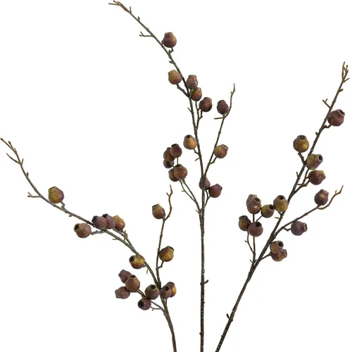Vista 8 de FiveSeasonStuff Tallo de bayas artificiales de musgo antiguo, 35 pulgadas