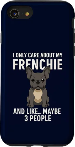 Vista 18 de I Care About My Frenchie & 3 People French Bulldog Owner Case for iPhone XR